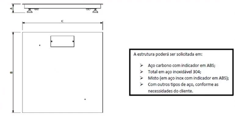 Tabela de capacidades e dimensional mecânico