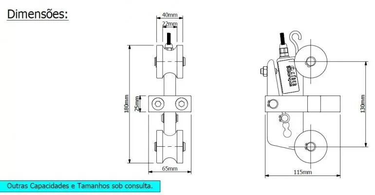Dimensão - Limitador De Carga TCM